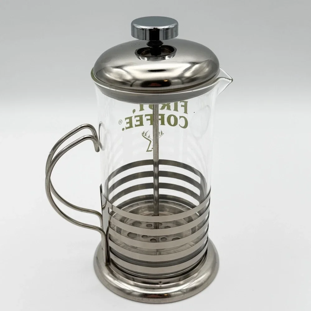 Alfred‎ Coffee French Press Coffee Maker 20 oz But First Coffee New
